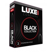 Черные презервативы LUXE Royal Black Collection - 3 шт. - Luxe - купить с доставкой в Волгограде