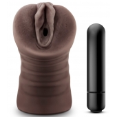 Коричневый мастурбатор-вагина Hot Chocolate Brianna - Blush Novelties - в Волгограде купить с доставкой