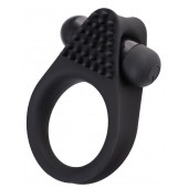 Черное эрекционное виброкольцо Brid с шипиками - A-toys - в Волгограде купить с доставкой
