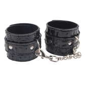 Черные наручники Surrender Wrist Restraints - Chisa - купить с доставкой в Волгограде