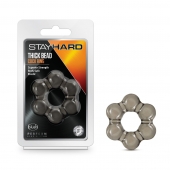 Дымчатое эрекционное кольцо Stay Hard Thick Bead Cock Ring - Blush Novelties - в Волгограде купить с доставкой