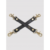 Черный фиксатор для манжет Bound to You Faux Leather Hogtie - Fifty Shades of Grey - купить с доставкой в Волгограде