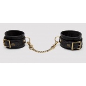 Черные оковы на ноги Bound to You Faux Leather Ankle Cuffs - Fifty Shades of Grey - купить с доставкой в Волгограде