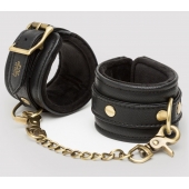 Черные наручники Bound to You Faux Leather Wrist Cuffs - Fifty Shades of Grey - купить с доставкой в Волгограде
