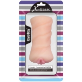 Телесный мастурбатор-вагина X-Basic Pocket Pussy без вибрации - Lovetoy - в Волгограде купить с доставкой