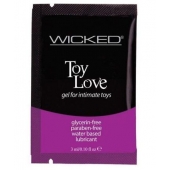Лубрикант на водной основе для использования с игрушками WICKED Toy Love - 3 мл. - Wicked - купить с доставкой в Волгограде