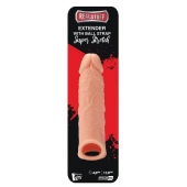 Телесная насадка EXTENDER WITH BALL STRAP 6.5 - 17 см. - Dream Toys - в Волгограде купить с доставкой
