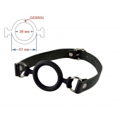 Черный кляп-рамка на регулируемых ремешках - Sitabella - купить с доставкой в Волгограде