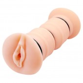Телесный вибромастурбатор-вагина Michelle - Baile - в Волгограде купить с доставкой