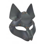 Серая маска Wolf с клепками - Sitabella - купить с доставкой в Волгограде
