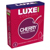 Презервативы с ароматом вишни LUXE Royal Cherry Collection - 3 шт. - Luxe - купить с доставкой в Волгограде