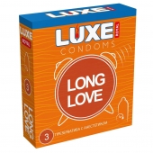 Презервативы с продлевающим эффектом LUXE Royal Long Love - 3 шт. - Luxe - купить с доставкой в Волгограде