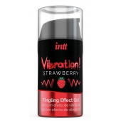Жидкий интимный гель с эффектом вибрации Vibration! Strawberry - 15 мл. - INTT - купить с доставкой в Волгограде