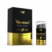 Жидкий интимный гель с эффектом вибрации Vibration! Vodka Energy - 15 мл. - INTT - купить с доставкой в Волгограде
