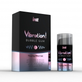 Жидкий интимный гель с эффектом вибрации Vibration! Bubble Gum - 15 мл. - INTT - купить с доставкой в Волгограде