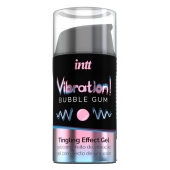 Жидкий интимный гель с эффектом вибрации Vibration! Bubble Gum - 15 мл. - INTT - купить с доставкой в Волгограде