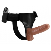 Страпон на трусиках с вибрацией Ultra Passionate Harness - 16 см. - Baile - купить с доставкой в Волгограде