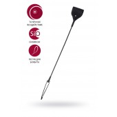 Черный гладкий стек с тонкой ручкой - 48 см. - ToyFa - купить с доставкой в Волгограде