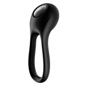Черное эрекционное виброкольцо Majestic Duo - Satisfyer - в Волгограде купить с доставкой