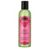 Массажное масло Naturals Strawberry Dreams с ароматом клубники - 59 мл. - Kama Sutra - купить с доставкой в Волгограде