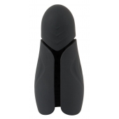 Черный силиконовый вибромастурбатор с нагревом Masturbator with 2 Functions - Orion - в Волгограде купить с доставкой