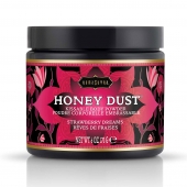 Пудра для тела Honey Dust Body Powder с ароматом клубники - 170 гр. - Kama Sutra - купить с доставкой в Волгограде