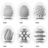 Набор из 6 мастурбаторов Tenga EGG IV с различным рельефом - Tenga - в Волгограде купить с доставкой