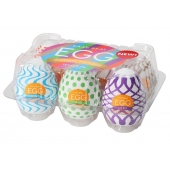 Набор из 6 мастурбаторов Tenga EGG IV с различным рельефом - Tenga - в Волгограде купить с доставкой