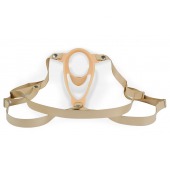 Телесный эректор-ложечка с фиксацией на ремешках MEN STYLE - LOVETOY (А-Полимер) - в Волгограде купить с доставкой