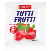 Гель-смазка Tutti-frutti со вкусом барбариса - 4 гр. - Биоритм - купить с доставкой в Волгограде