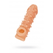 Телесная закрытая насадка с пупырышками Cock Sleeve Size M - 15,6 см. - KOKOS - в Волгограде купить с доставкой