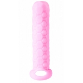 Розовый фаллоудлинитель Homme Long - 13,5 см. - Lola Games - в Волгограде купить с доставкой
