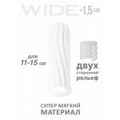 Белый фаллоудлинитель Homme Wide - 13 см. - Lola Games - в Волгограде купить с доставкой