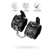Черные оковы Anonymo из искусственной кожи - ToyFa - купить с доставкой в Волгограде