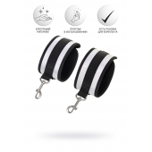 Серебристо-черные наручники Anonymo - ToyFa - купить с доставкой в Волгограде