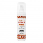 Разогревающее массажное масло Gourmet White Peach Organic с органическими ингредиентами - 50 мл. - Exsens - купить с доставкой в Волгограде