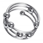 Большое металлическое кольцо под головку пениса - ToyFa - купить с доставкой в Волгограде