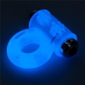 Голубое, светящееся в темноте эрекционное виброкольцо Lumino Play Vibrating Penis Ring - Lovetoy - в Волгограде купить с доставкой