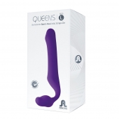 Фиолетовый безремневой страпон Queens L - Adrien Lastic - купить с доставкой в Волгограде