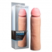 Телесная фаллическая насадка на пенис Magnum Xtender - 23 см. - Blush Novelties - в Волгограде купить с доставкой