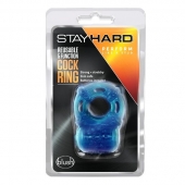 Голубое эрекционное виброкольцо Reusable 5 Function Cock Ring - Blush Novelties - в Волгограде купить с доставкой