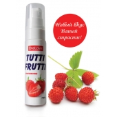 Гель-смазка Tutti-frutti с земляничным вкусом - 30 гр. - Биоритм - купить с доставкой в Волгограде