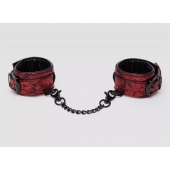 Красно-черные наручники Reversible Faux Leather Wrist Cuffs - Fifty Shades of Grey - купить с доставкой в Волгограде