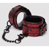 Красно-черные наручники Reversible Faux Leather Wrist Cuffs - Fifty Shades of Grey - купить с доставкой в Волгограде