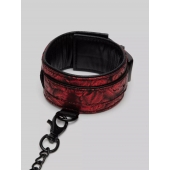 Красно-черные оковы Reversible Faux Leather Ankle Cuffs - Fifty Shades of Grey - купить с доставкой в Волгограде