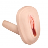 Мастурбатор-вагина с вибрацией и выносным пультом управления REALSTUFF SMOOTH   BALD - Dream Toys - в Волгограде купить с доставкой