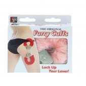 Металлические наручники с розовой меховой опушкой METAL HANDCUFF WITH PLUSH PINK - Dream Toys - купить с доставкой в Волгограде