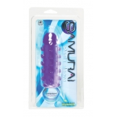 Закрытая фиолетовая насадка с пупырышками SAMURAI PENIS SLEEVE PURPLE - 14,5 см. - NMC - в Волгограде купить с доставкой