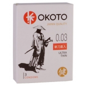 Ультратонкие презервативы OKOTO Ultra Thin - 3 шт. - Sitabella - купить с доставкой в Волгограде