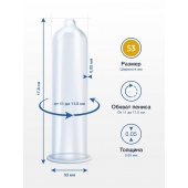 Презервативы MY.SIZE размер 53 - 3 шт. - My.Size - купить с доставкой в Волгограде